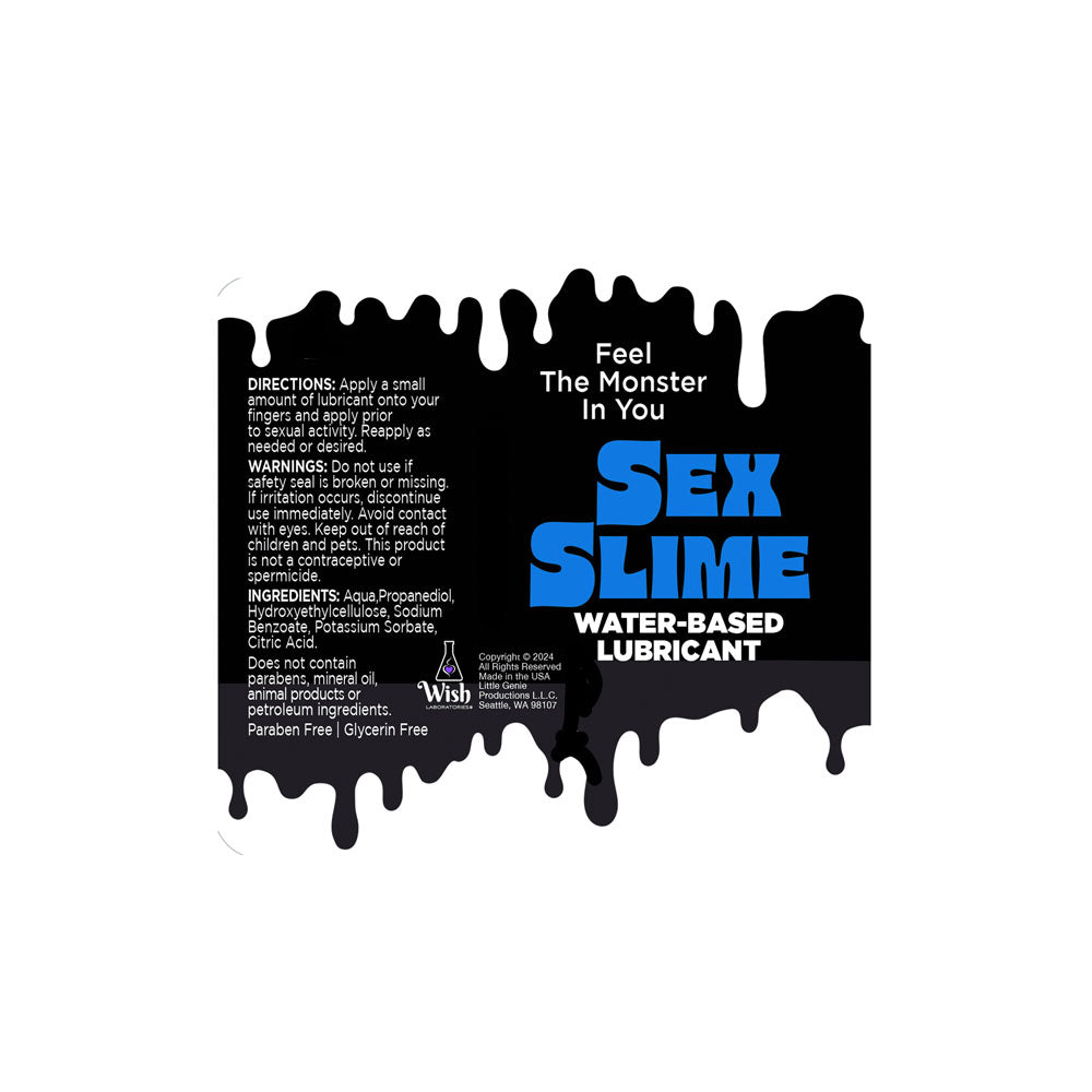 Sex Slime - Blue - Blue Water Based Lubricant - 120 ml Bottle Little Genie