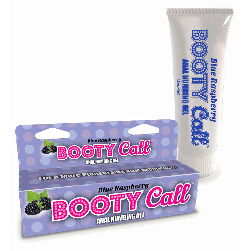 Booty Call Anal Numbing Gel - Blue Raspberry Flavoured Anal Numbing Gel - 44 ml (1.5 oz) Tube Default Title - Club X