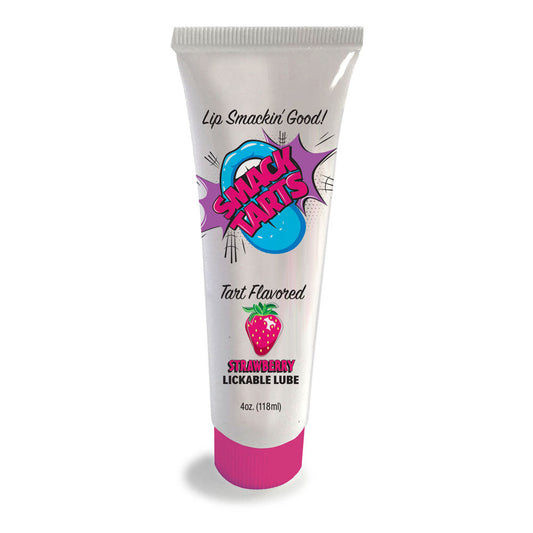 Smack Tarts - Sour Strawberry - Sour Strawberry Flavoured Lubricant - 120 ml Tube Little Genie
