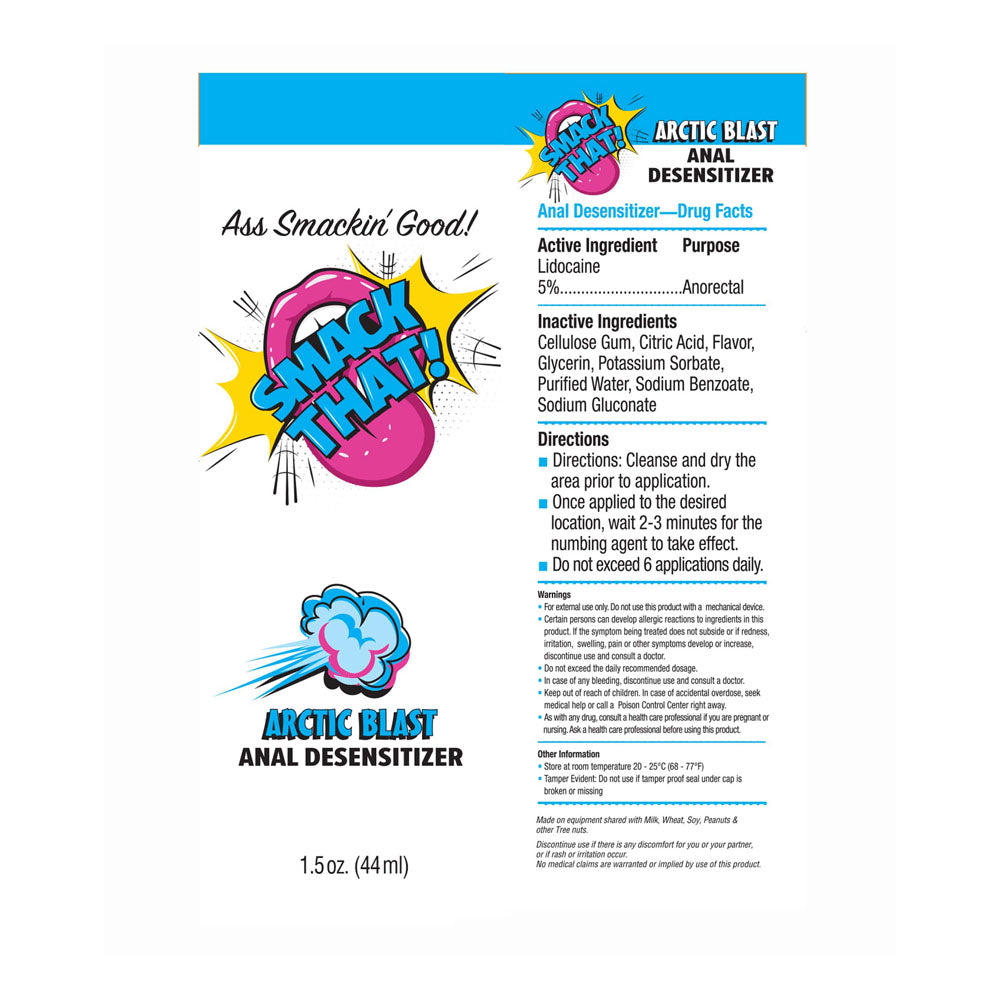 Smack That! Anal Desensitiser - Arctic Blast - Cooling Anal Desensitiser - 44 ml Tube Little Genie