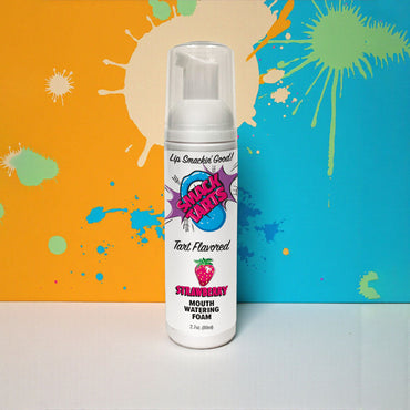 Smack Tarts Mouthwatering Foam - Strawberry - Sour Strawberry Flavoured - 80 ml Bottle Little Genie