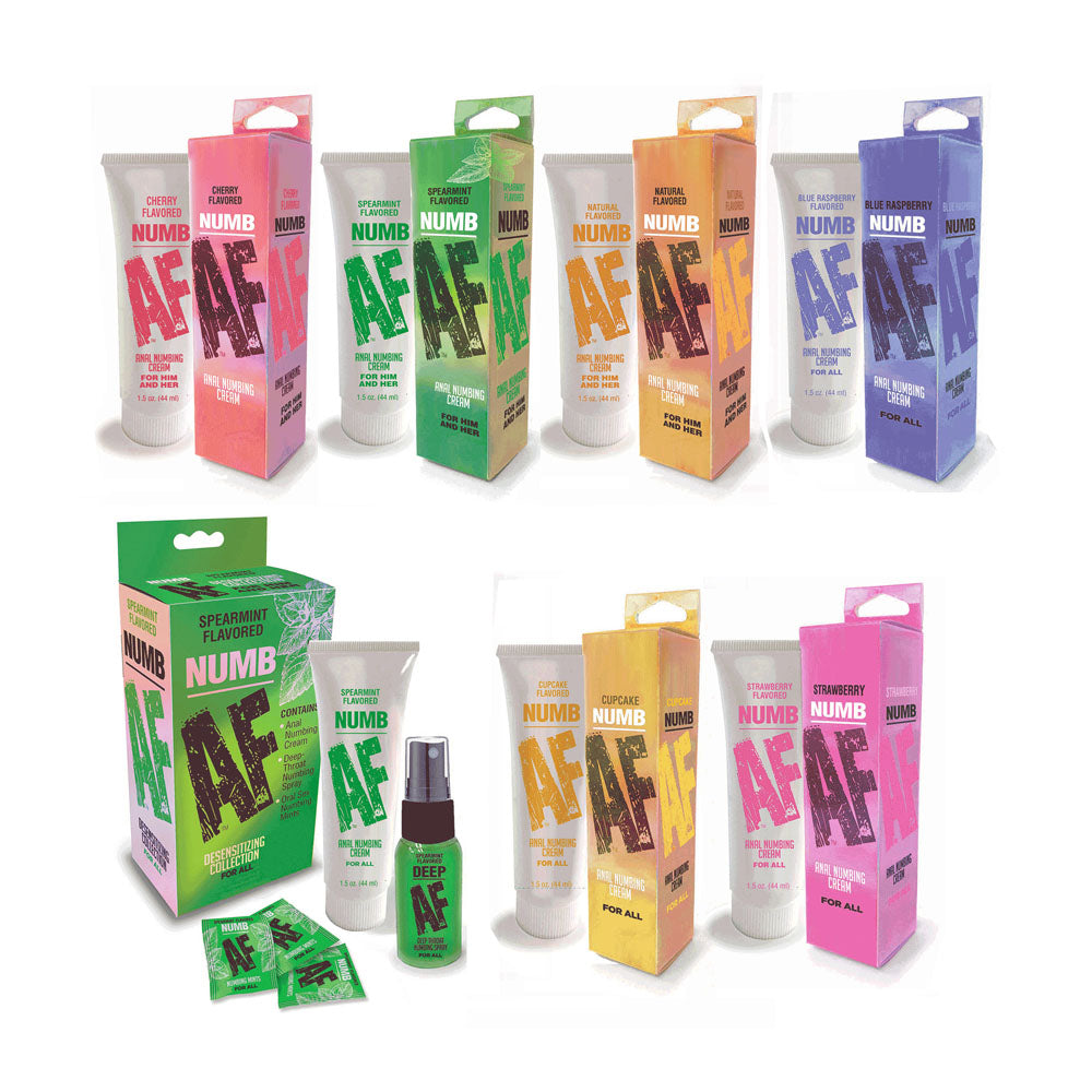 Numb AF - Strawberry - Strawberry Flavoured Anal Numbing Cream - 44 ml Tube Little Genie