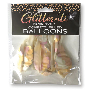 Glitterati - Confetti Balloons - Party Balloons - 5 Pack Little Genie
