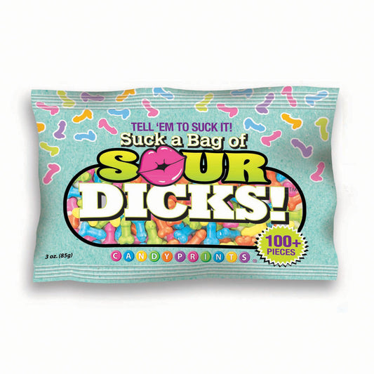 Suck A Bag Of Sour Dicks! - Novelty Pecker Lollies - 84 grams Coloured - Club X