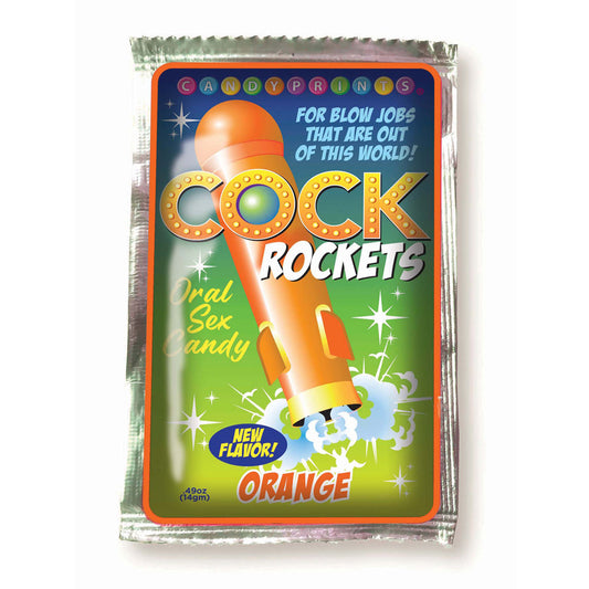 Cock Rockets - Orange - Orange Flavoured Oral Sex Candy - 15 grams Default Title - Club X