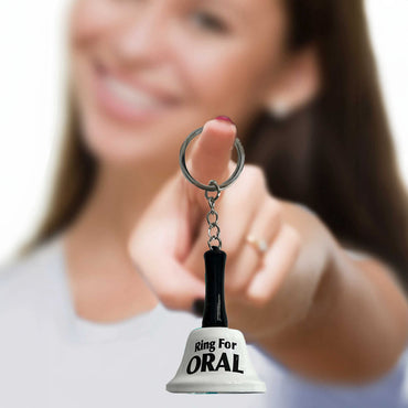 Super Fun Key Chain - Ring For Oral - Novelty Bell Keychain Little Genie