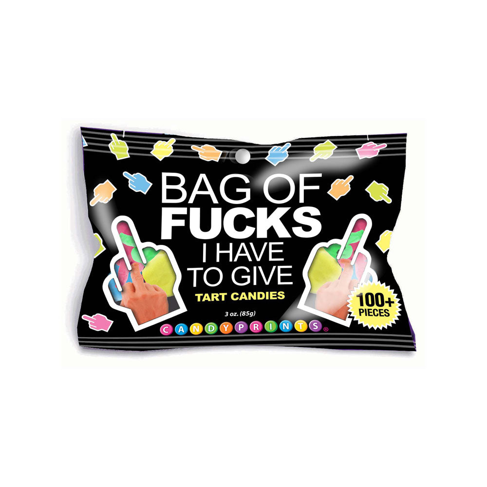 Bag Of Fucks I Have To Give - Fruit Flavoured Lollies - 85 gram Bag Coloured - Club X