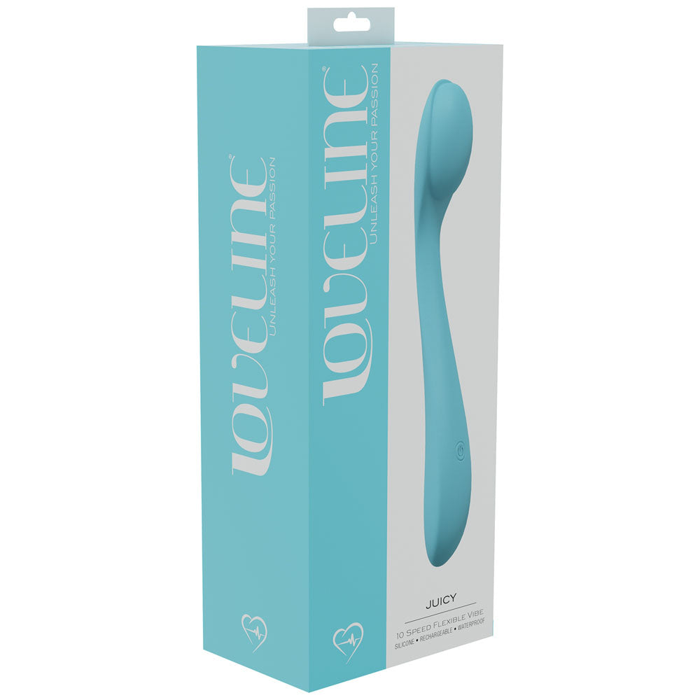 LOVELINE Juicy - Blue - Blue 21.5 cm USB Rechargeable Vibrator Shots Toys