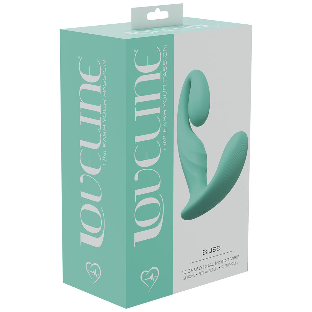 LOVELINE Bliss - Green - Green 11.5 cm USB Rechargeable Vibrator Shots Toys