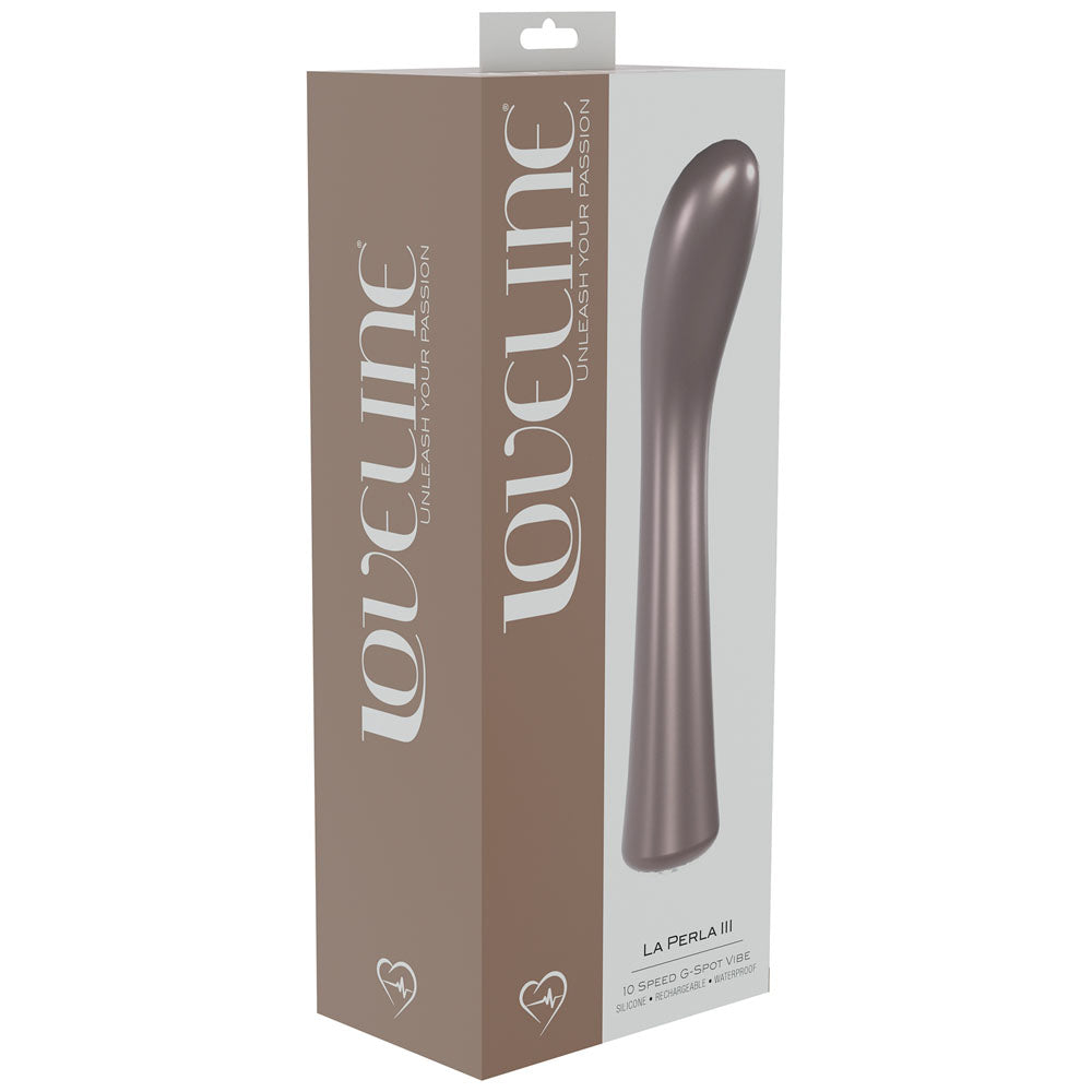 LOVELINE La Perla III - Pink - Pearlescent Pink 19.2 cm USB Rechargeable Vibrator Shots Toys