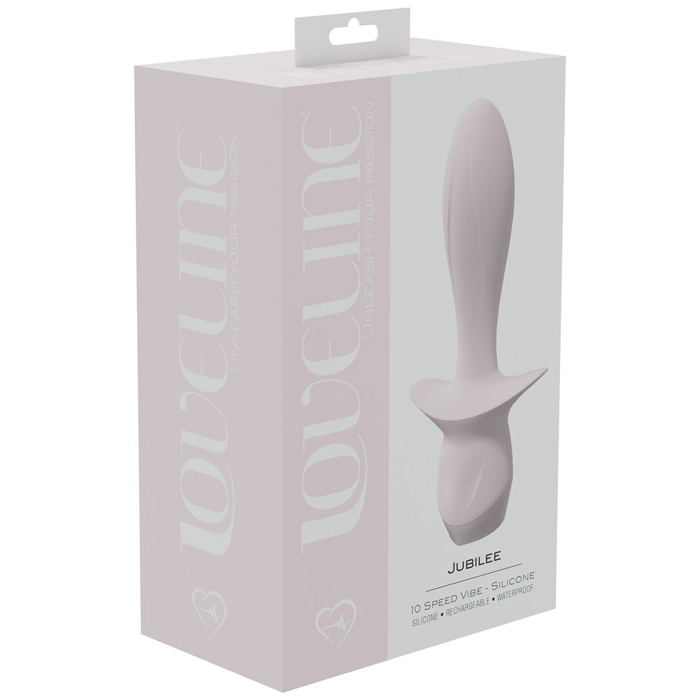 LOVELINE Jubilee - Pink 13.5 cm USB Rechargeable Vibrating Anal Plug Shots Toys