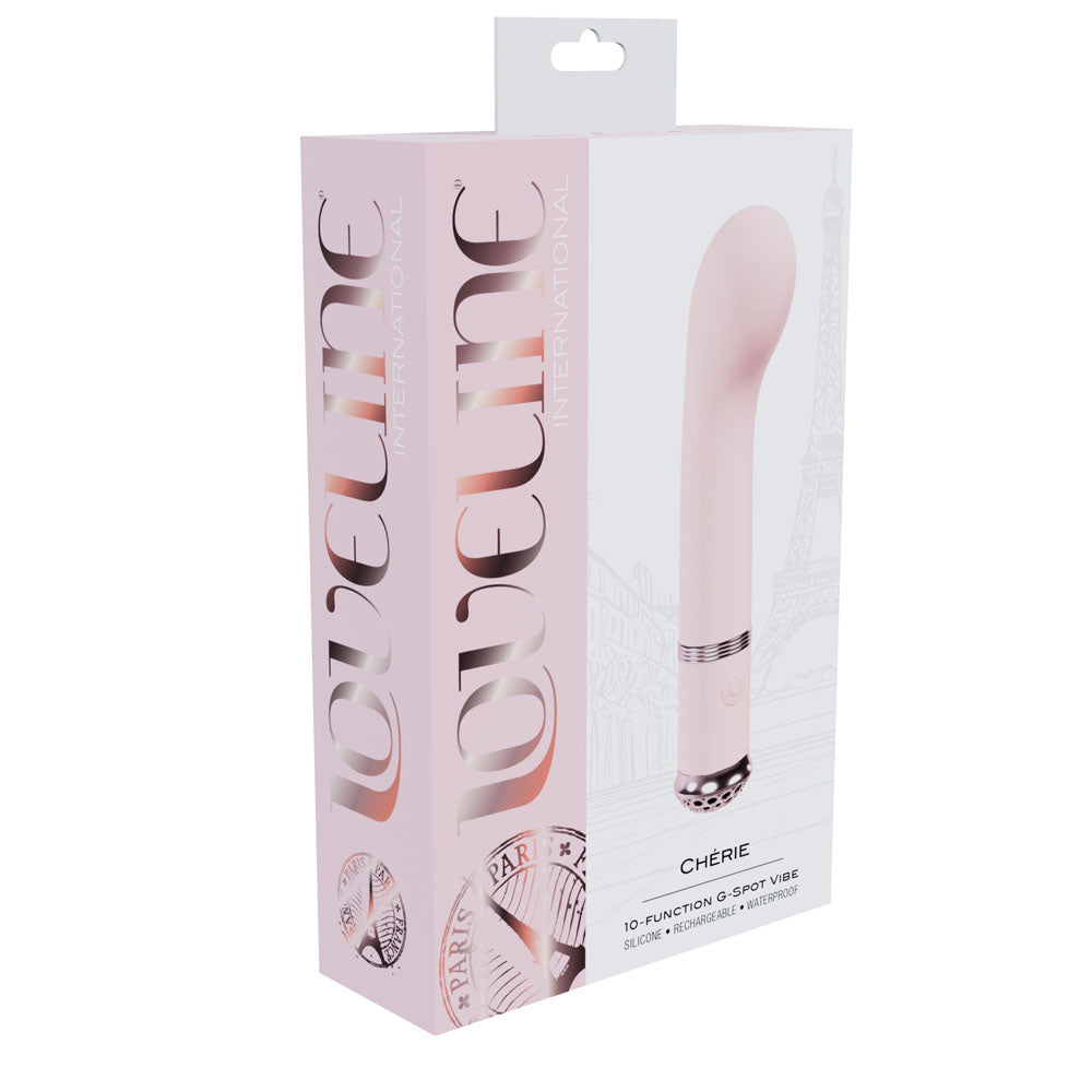 LOVELINE Cherie - Pink - Pink 14 cm USB Rechargeable Vibrator Shots Toys