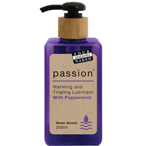 Four Seasons Passion - Warming & Tingling Water Based Lubricant with Peppermint Oil - 200 ml Four Seasons