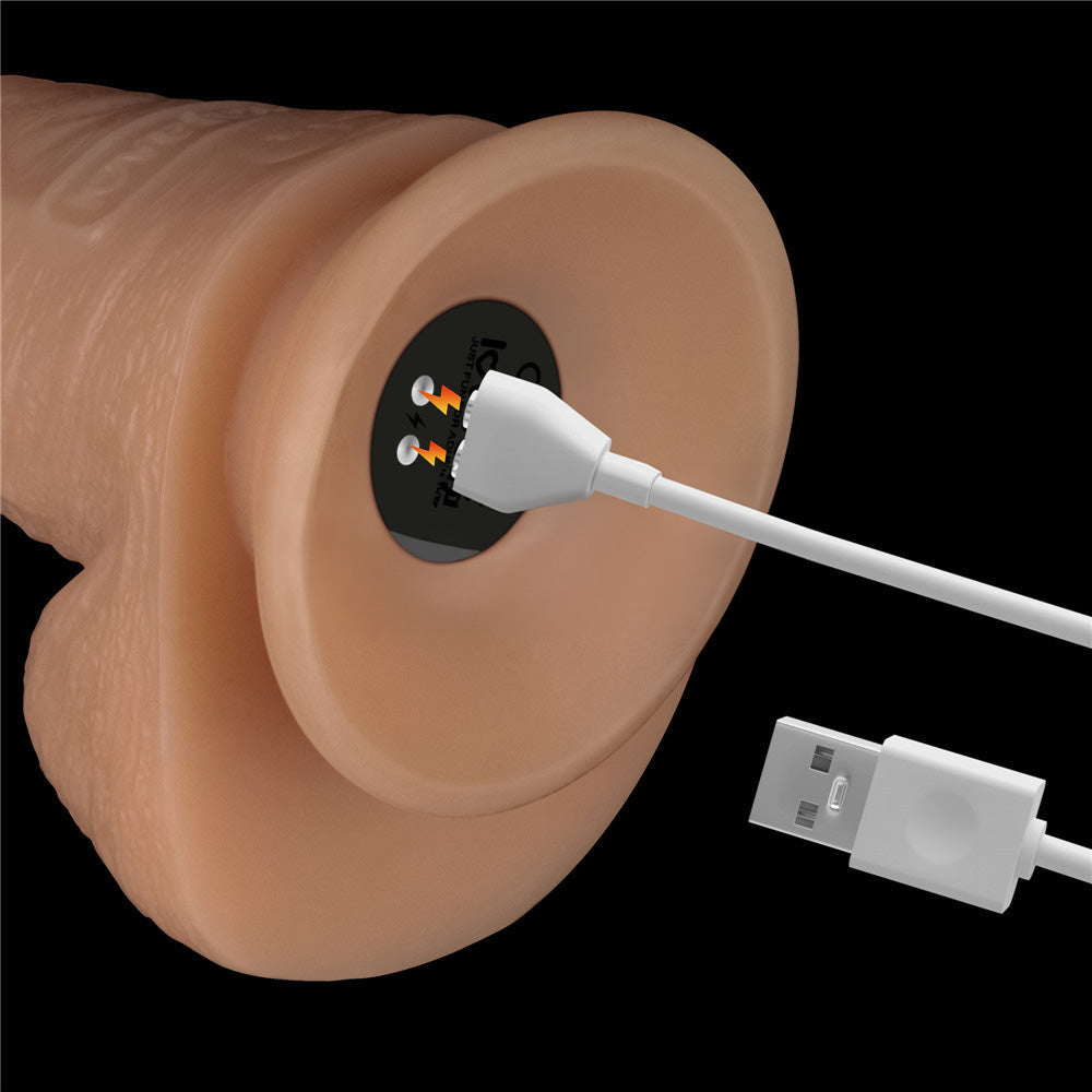 8 Inch Power Basics - Flesh 20 cm USB Rechargeable Vibrating Dong Lovetoy