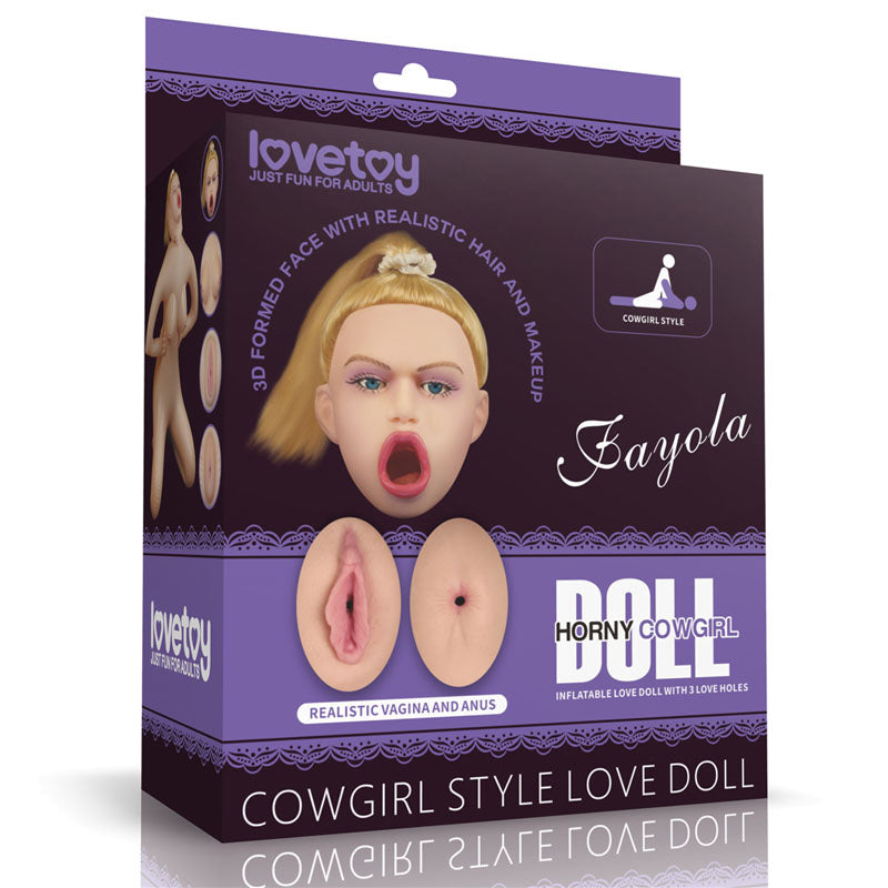 Fayola Horny Cowgirl Doll - Inflatable Love Doll Flesh - Club X