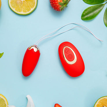 Maia SHORTCAKE - Red USB Rechargeable Vibrating Egg with Wireless Remote Maia Toys