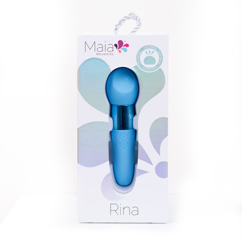 Maia RINA - Blue - Blue 13.3 cm USB Rechargeable Vibrator Maia Toys