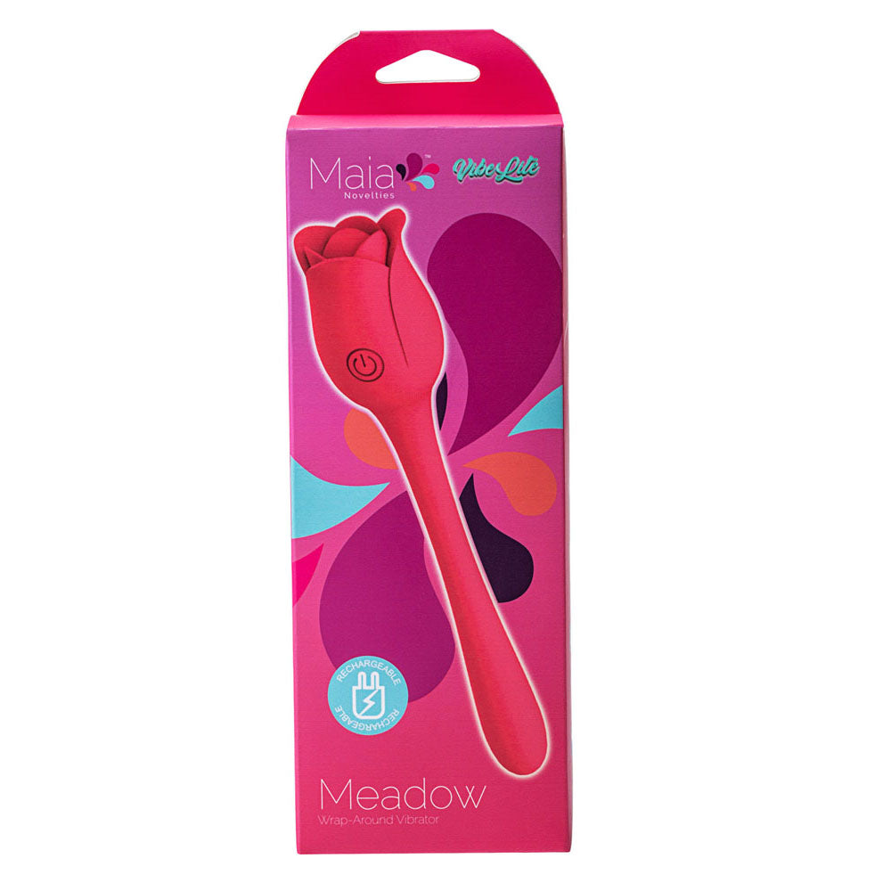 Maia MEADOW - Pink 14 cm USB Rechargeable Flower Stimulator Maia Toys