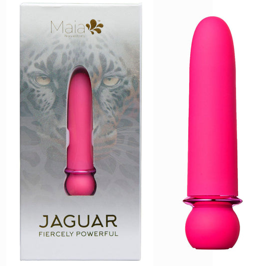 Maia JAGUAR - Pink - Pink 10.1 cm USB Rechargeable Bullet Maia Toys
