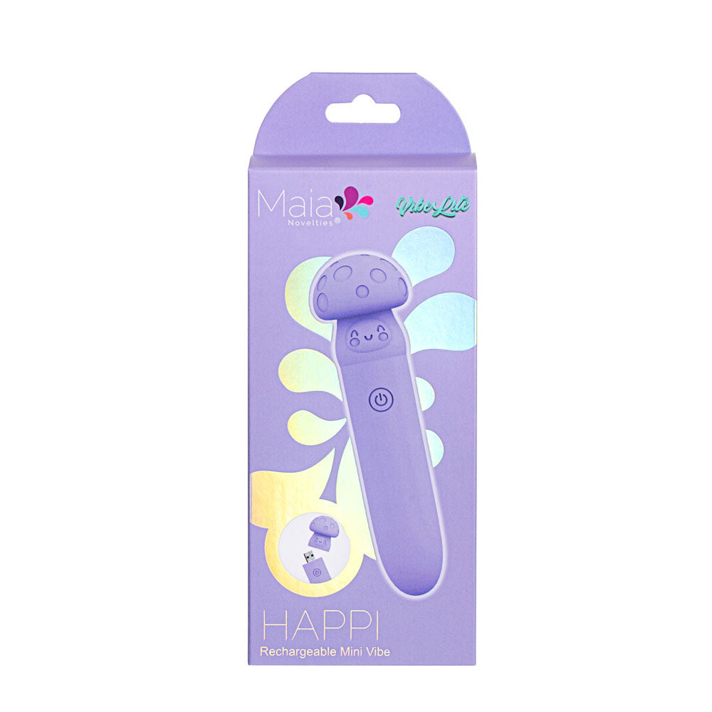 Maia HAPPI - Purple 11.1 cm USB Rechargeable Bullet Maia Toys