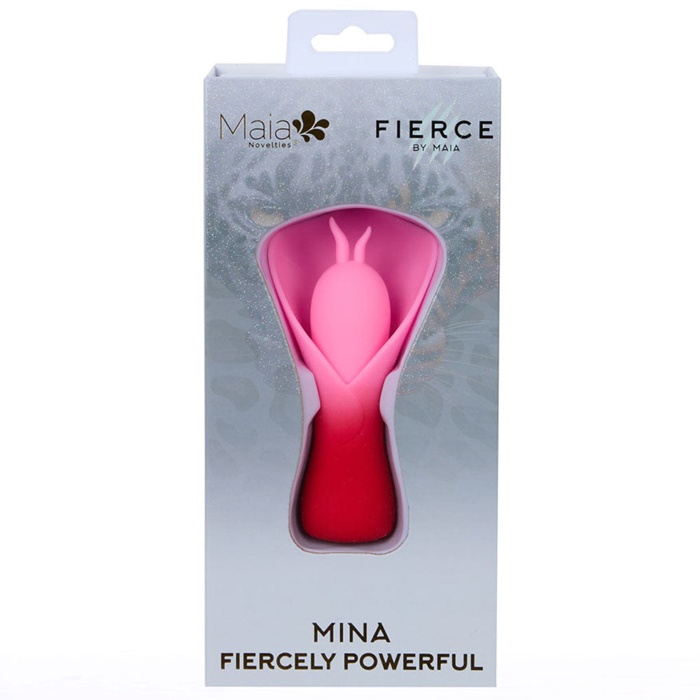 Maia MINA - Red - Red/Pink USB Rechargeable Fluttering Flower Stimulator Maia Toys