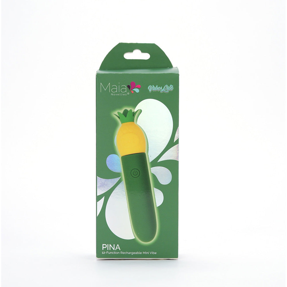 Maia PINA - Green/Yellow 11.1 cm USB Rechargeable Bullet Maia Toys
