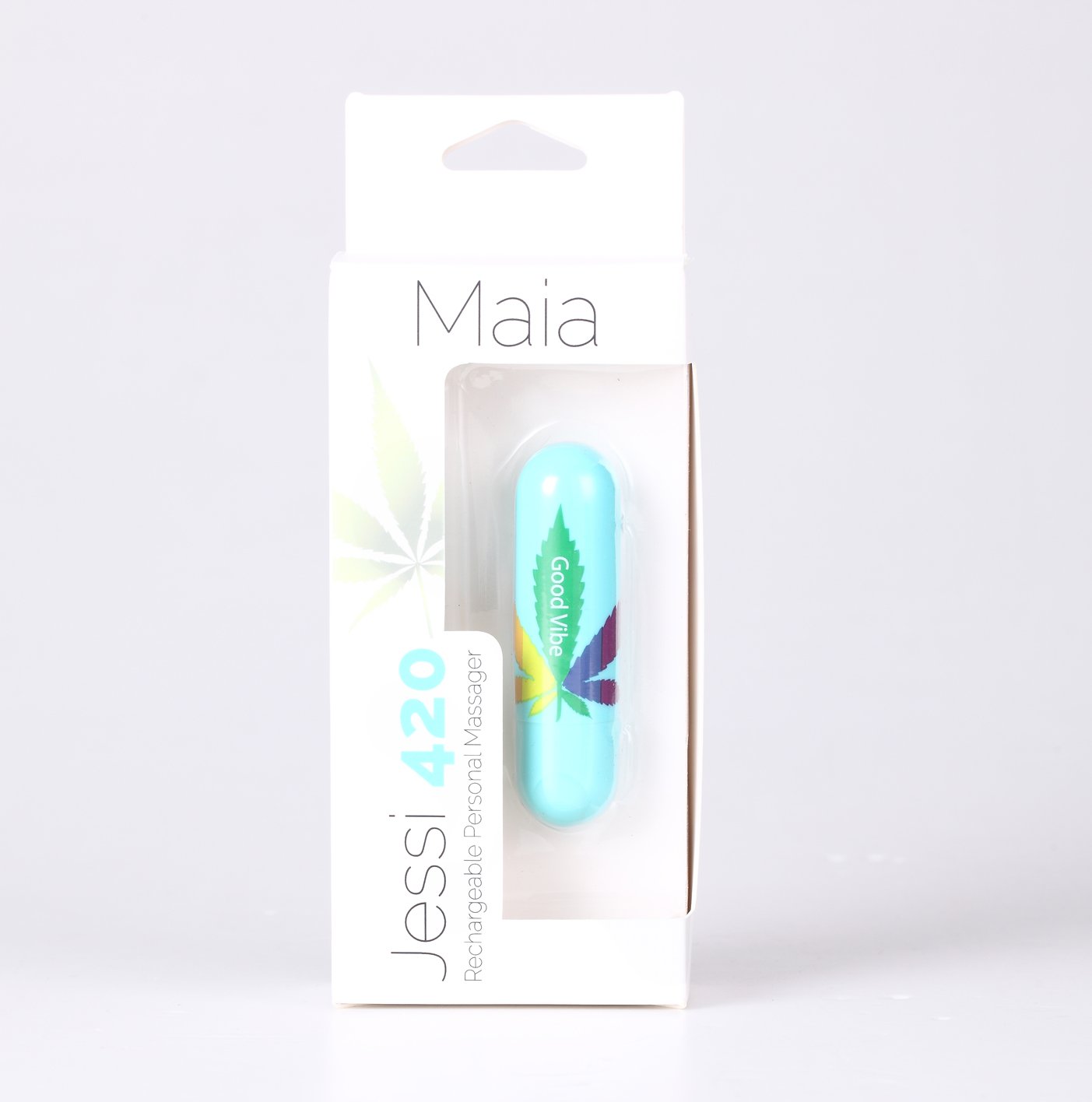 Maia Jessi 420 - Teal 7.6 cm USB Rechargeable Bullet Maia Toys