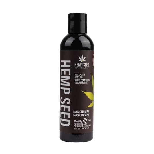 Hemp Seed Massage & Body Oil - Nag Champa (East Indian Incense) Scented - 237 ml Bottle Default Title - Club X