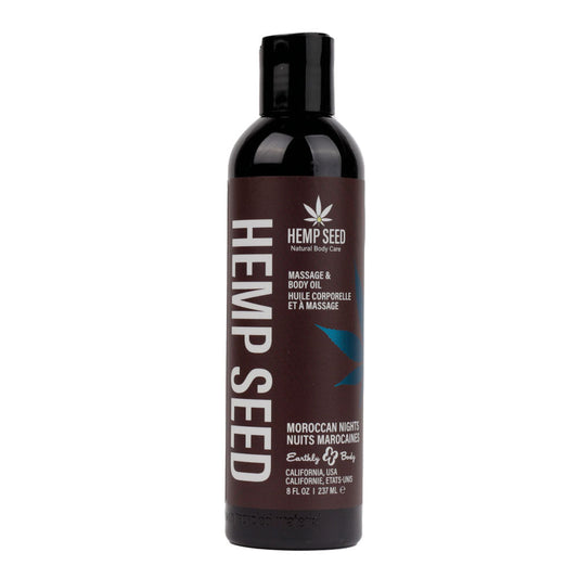 Hemp Seed Massage & Body Oil - Moroccan Nights (Earthy & Spicy-Sensual) Scented - 237 ml Bottle Default Title - Club X