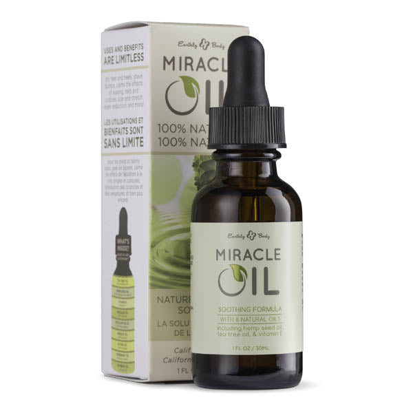 Miracle Oil - Skin Soothing Oil with Hemp Seed - 30 ml Dropper Bottle Earthly Body