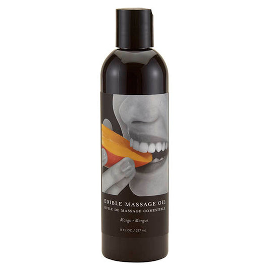 Edible Massage Oil - Mango Flavoured - 237 ml Bottle Earthly Body