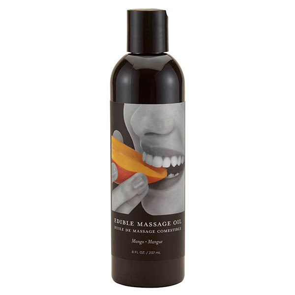 Edible Massage Oil - Mango Flavoured - 237 ml Bottle Earthly Body