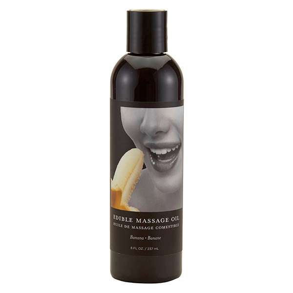Edible Massage Oil - Banana Flavoured - 237 ml Bottle Earthly Body