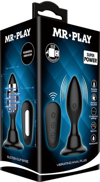 MR PLAY Vibrating Anal Plug - Club X