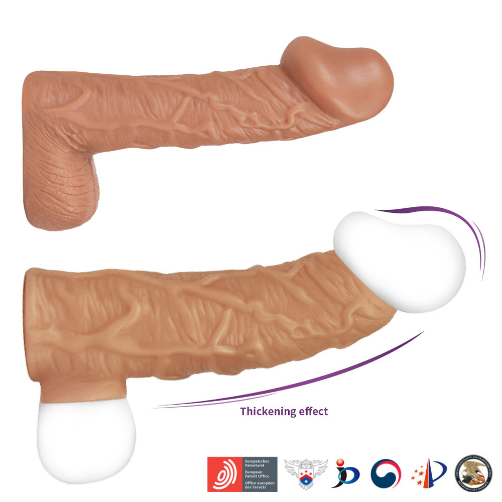 Kokos Nude Sleeve 1 - Flesh Penis Extension Sleeve Club X