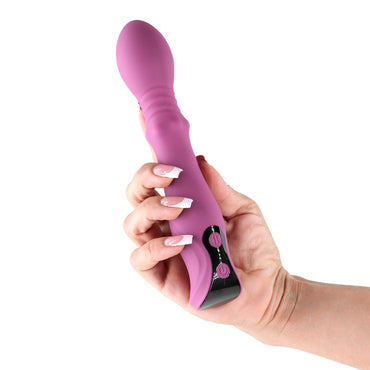Lust-n-Dreams - Cadence - Blush - Purple 18.2 cm USB Rechargeable Thrusting & Sliding Vibrator NS Novelties