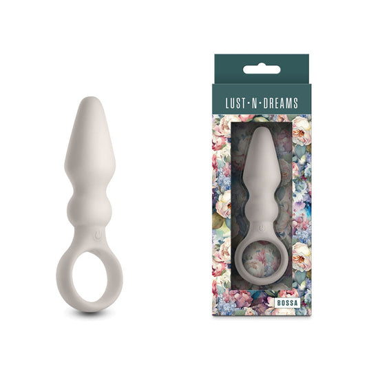 Lust-n-Dreams - Bossa - Fog - White 12.5 cm USB Rechargeable Vibrating Butt Plug NS Novelties
