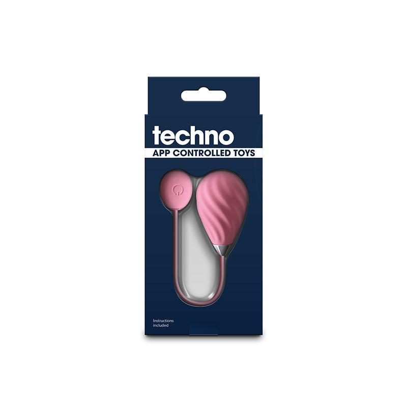 Techno - Kandi - Pink USB Rechargeable Vibrating Egg with App Control NS Novelties