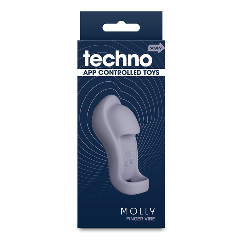 Techno - Molly - Grey USB Rechargeable Finger Stimulator with App Control NS Novelties