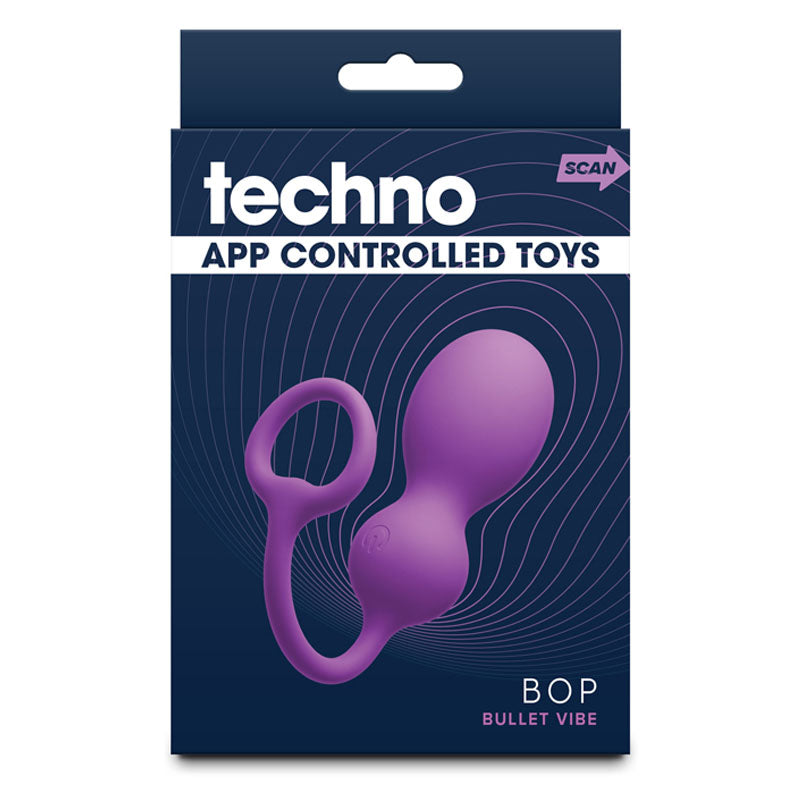Techno - Bop - Purple USB Rechargeable Vibrating Kegel Exerciser with App Contol NS Novelties