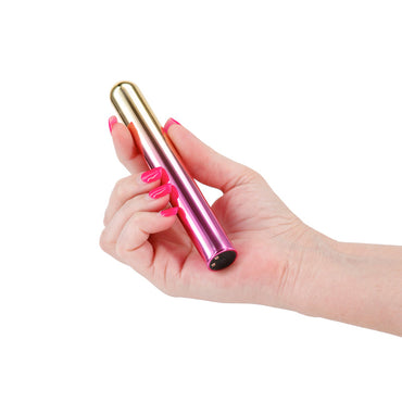 Chroma Sunrise - Large - Metallic Pink/Gold 13.8 cm USB Rechargeable Vibrator NS Novelties