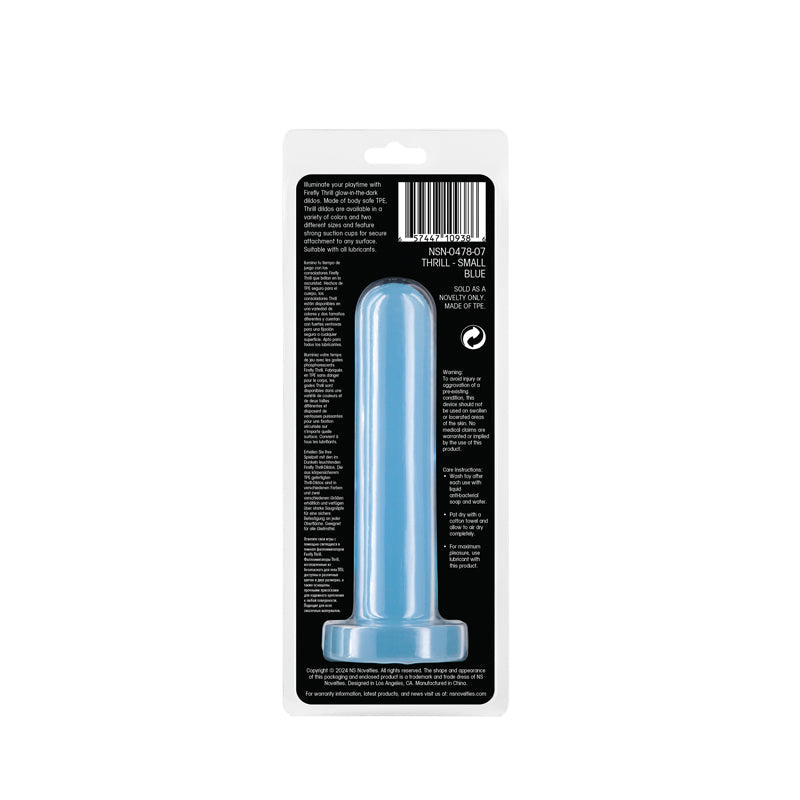Firefly - Thrill - Blue - Small - Glow in Dark Blue 15.5 cm Small Dildo NS Novelties
