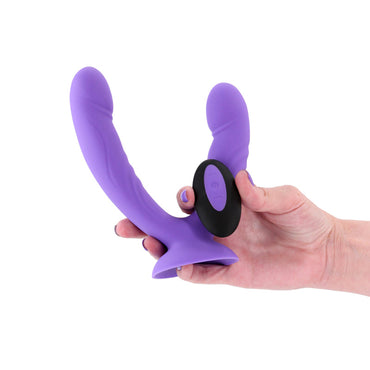 INYA Duet - Purple - Purple USB Rechargeable Vibrating Double Dildo with Wireless Remote NS Novelties
