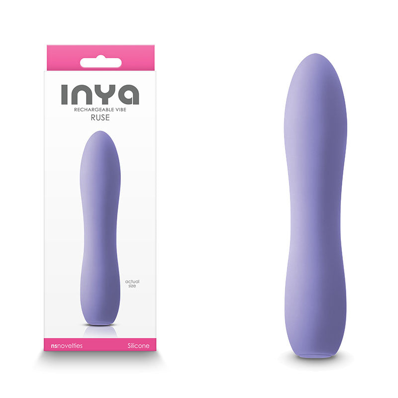 INYA Ruse - Purple - Purple 13.8 cm USB Rechargeable Vibrator Purple - Club X
