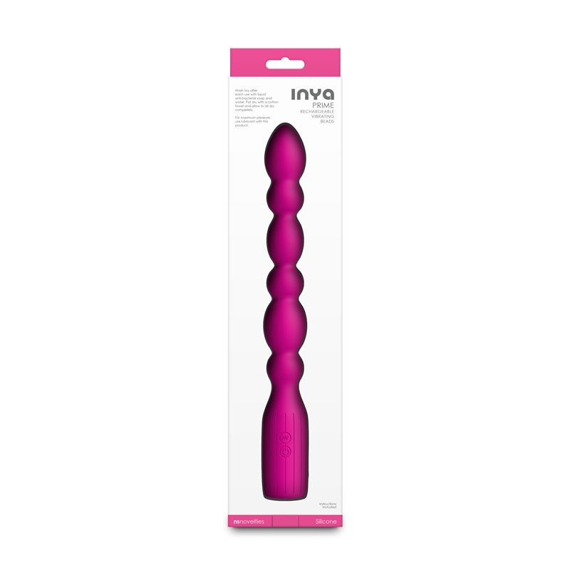 INYA Prime - Pink - Pink 28.8 cm USB Rechargeable Anal Vibrator NS Novelties