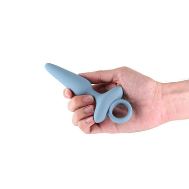 Renegade Maverick - Grey - Grey 15 cm USB Rechargeable Vibrating Butt Plug NS Novelties