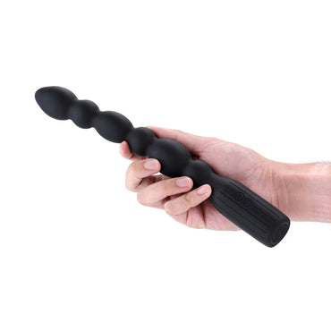 Renegade Prime - Black - Black 28.8 cm USB Rechargeable Vibrating Anal Beads NS Novelties