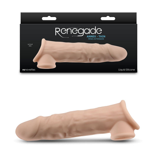 Renegade Annex - Thin - Flesh - Flesh 19.4 cm Penis Extender Sleeve Flesh - Club X