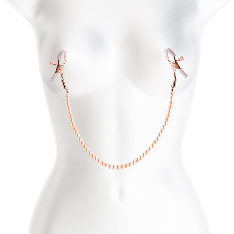 Bound Nipple Clamps - DC1 - Rose Gold - Club X