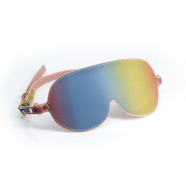 Spectra Bondage Blindfold - Rainbow - Rainbow Eye Restraint NS Novelties